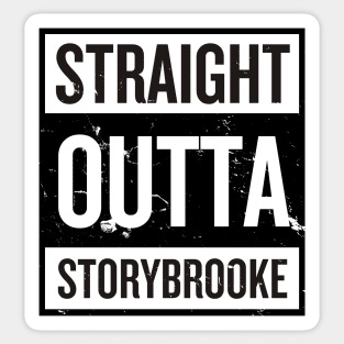 Straight Outta Storybrooke - Black Words Sticker
